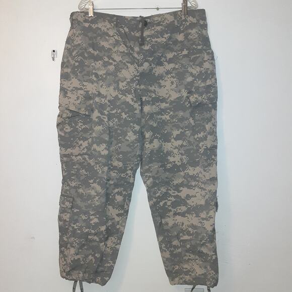 US Military Pants Mens Large Extra Short Digital Camo Army Trouser Ripstop - Picture 1 of 10